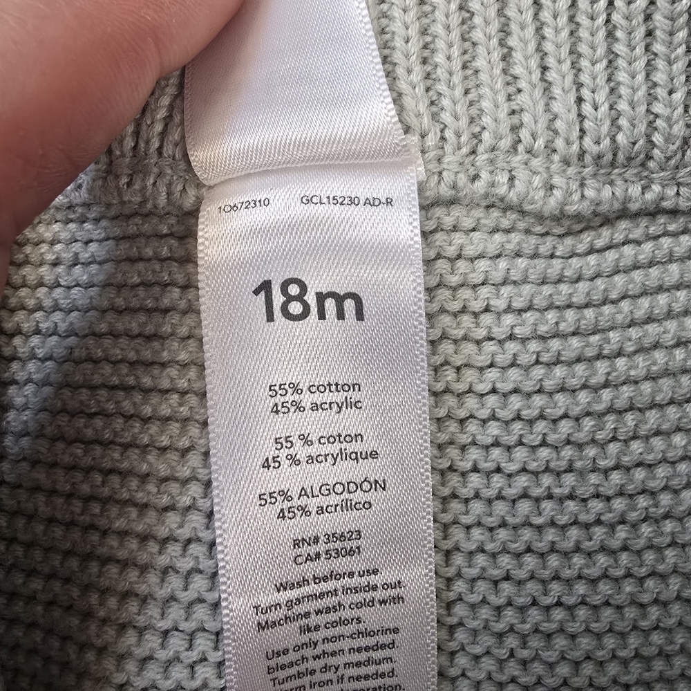 Carter's Gray Knit Sweater